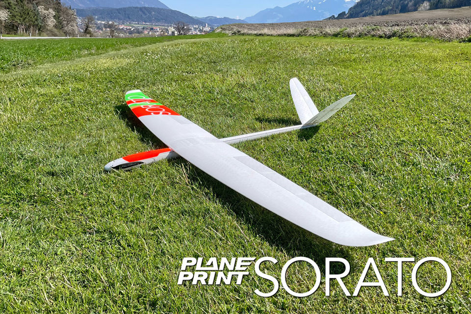 3d printed rc glider SORATO