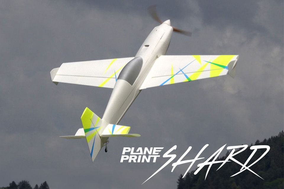 Planeprint Shard, 3d printed rc model plane.