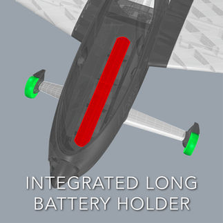 Innovative features of the 3d printable RC plane NOTOS