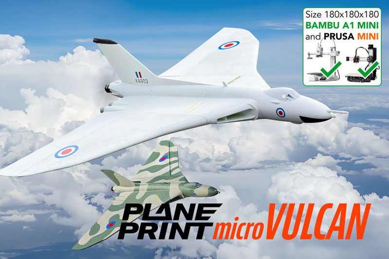 Planeprint Y, 3d printed rc plane.