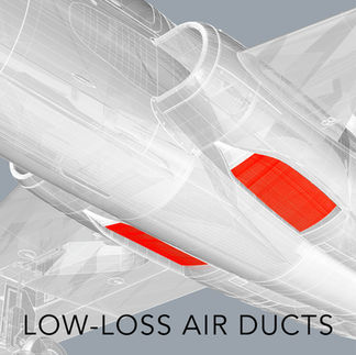 Low-loss air ducts