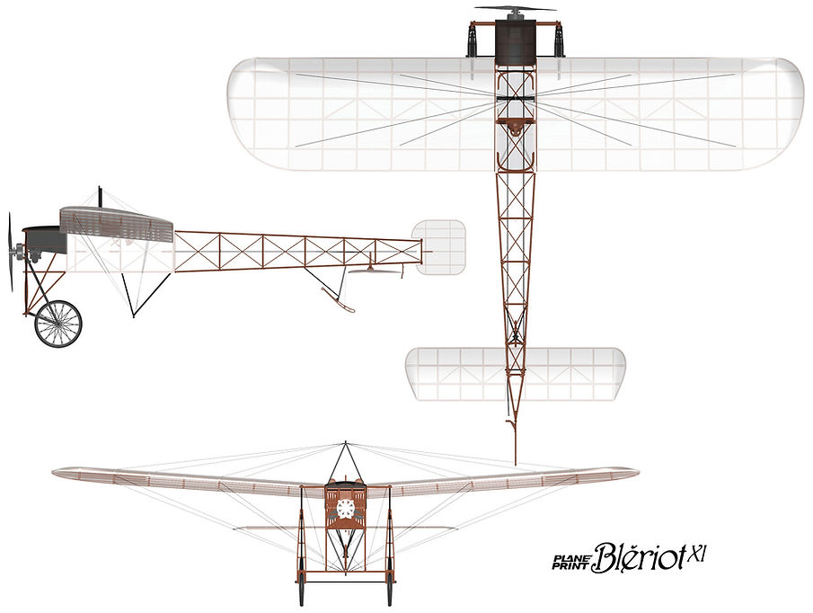 Bleriot fully 3d printed plane