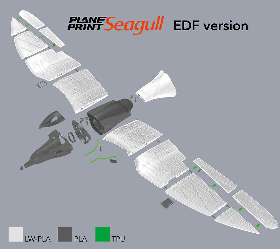 Planeprint Seagull edf version