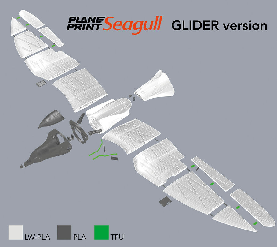 Planeprint Seagull Glider version