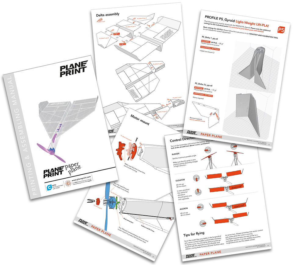 3d printing manual Paper Plane