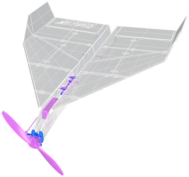 Paper Plane RC model 3d print