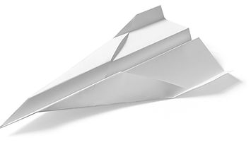 Paper Plane the model for the 3d printed plane