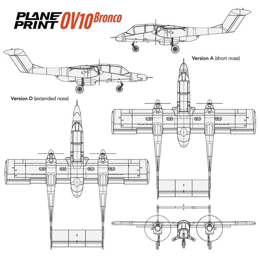 Planeprint OV10 Bronco plan